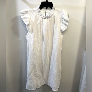 Victoria Dunn VD Lounge White Gauze Dress Size S